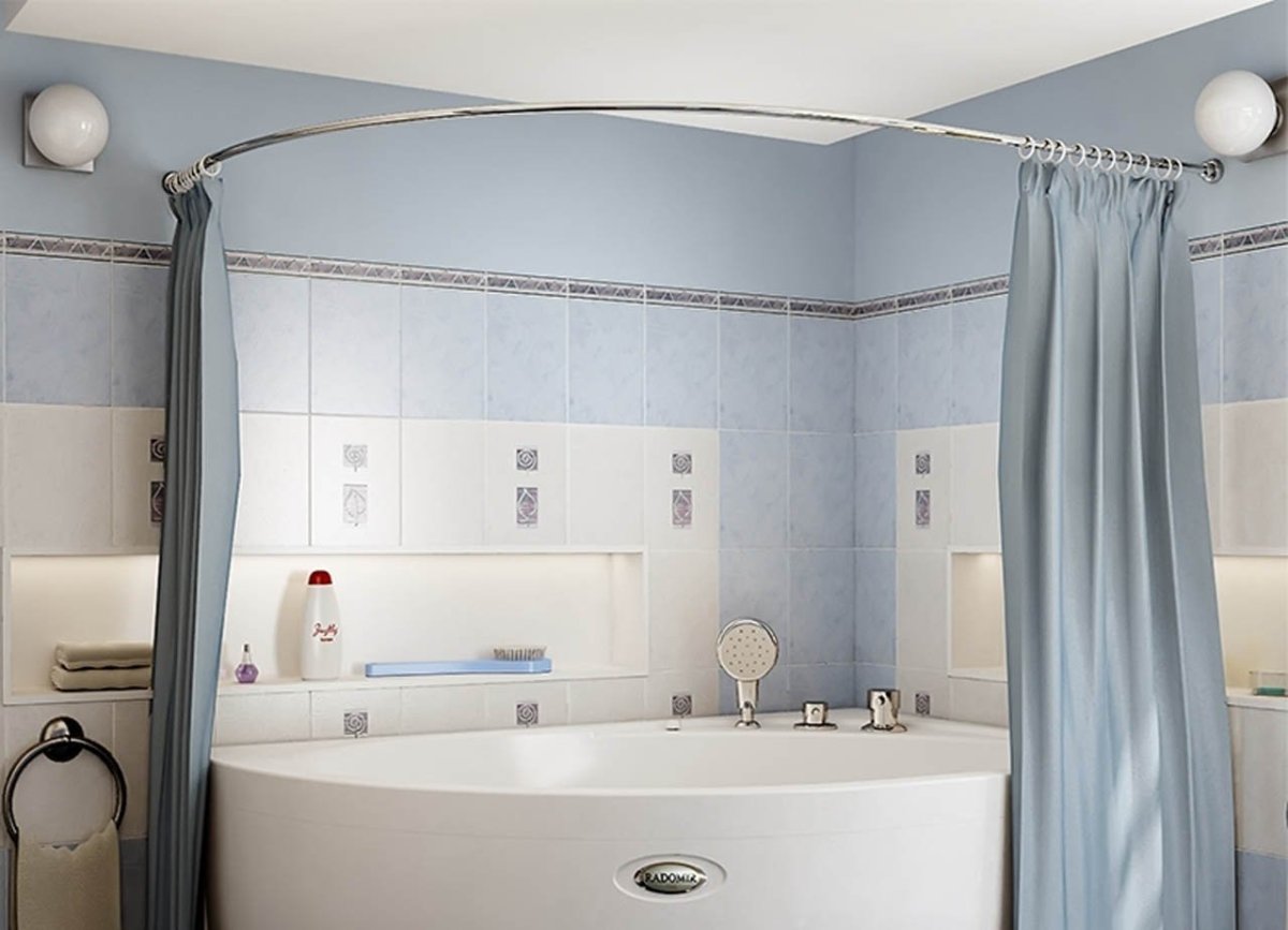 Карниз для угловой ванны 150х90