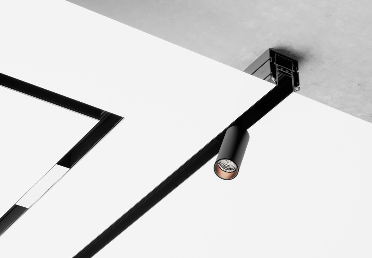 Магнитный трековый встраиваемый шинопровод