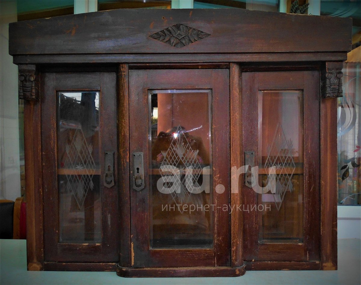 Буфет винтажный черный