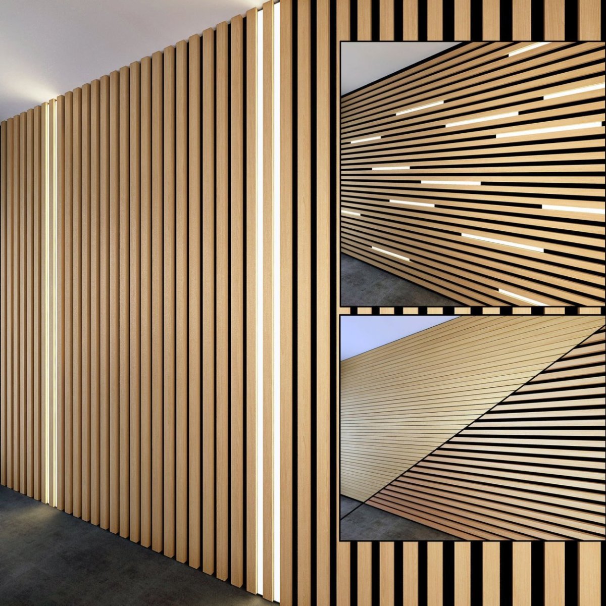 Кубообразный реечный фасад