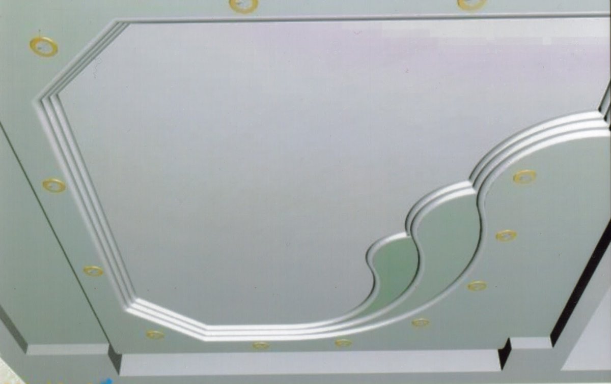 Узорные потолки из гипсокартона