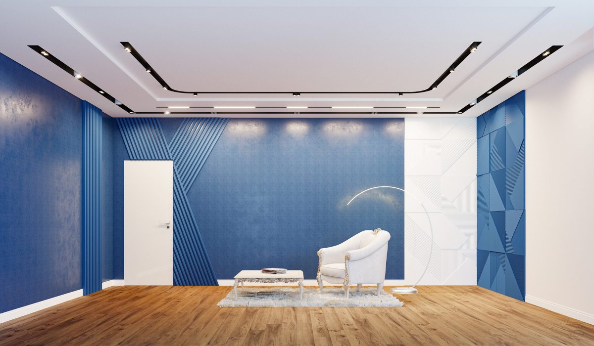 Натяжной потолок визуализация