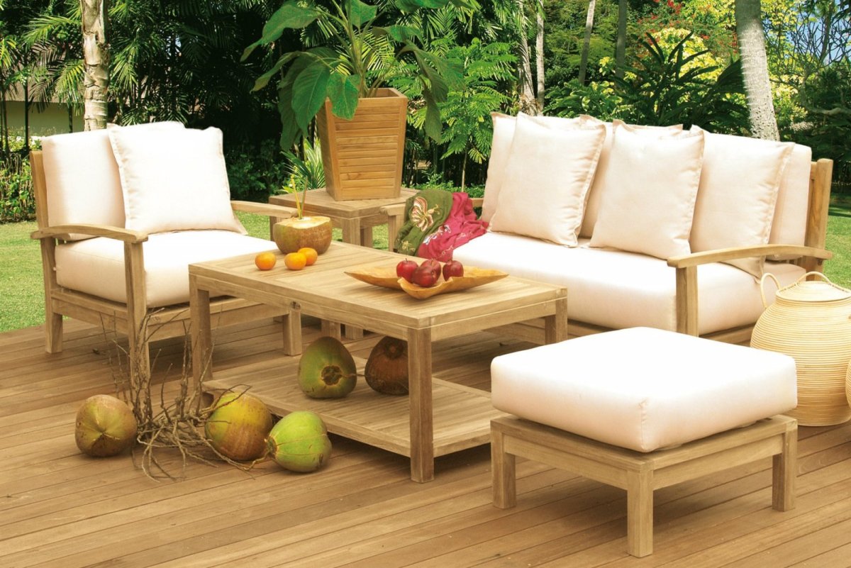 Мебель для веранды угловая светлая компактная купить