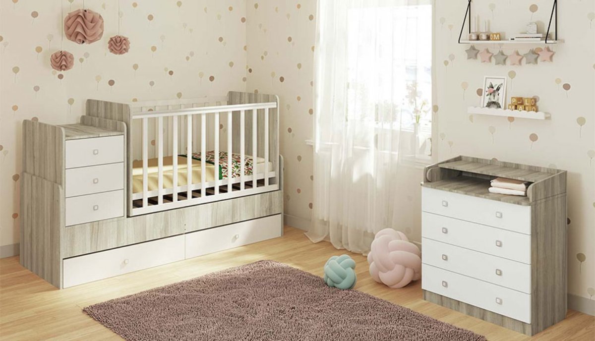 Кроватка-трансформер Фея 1100