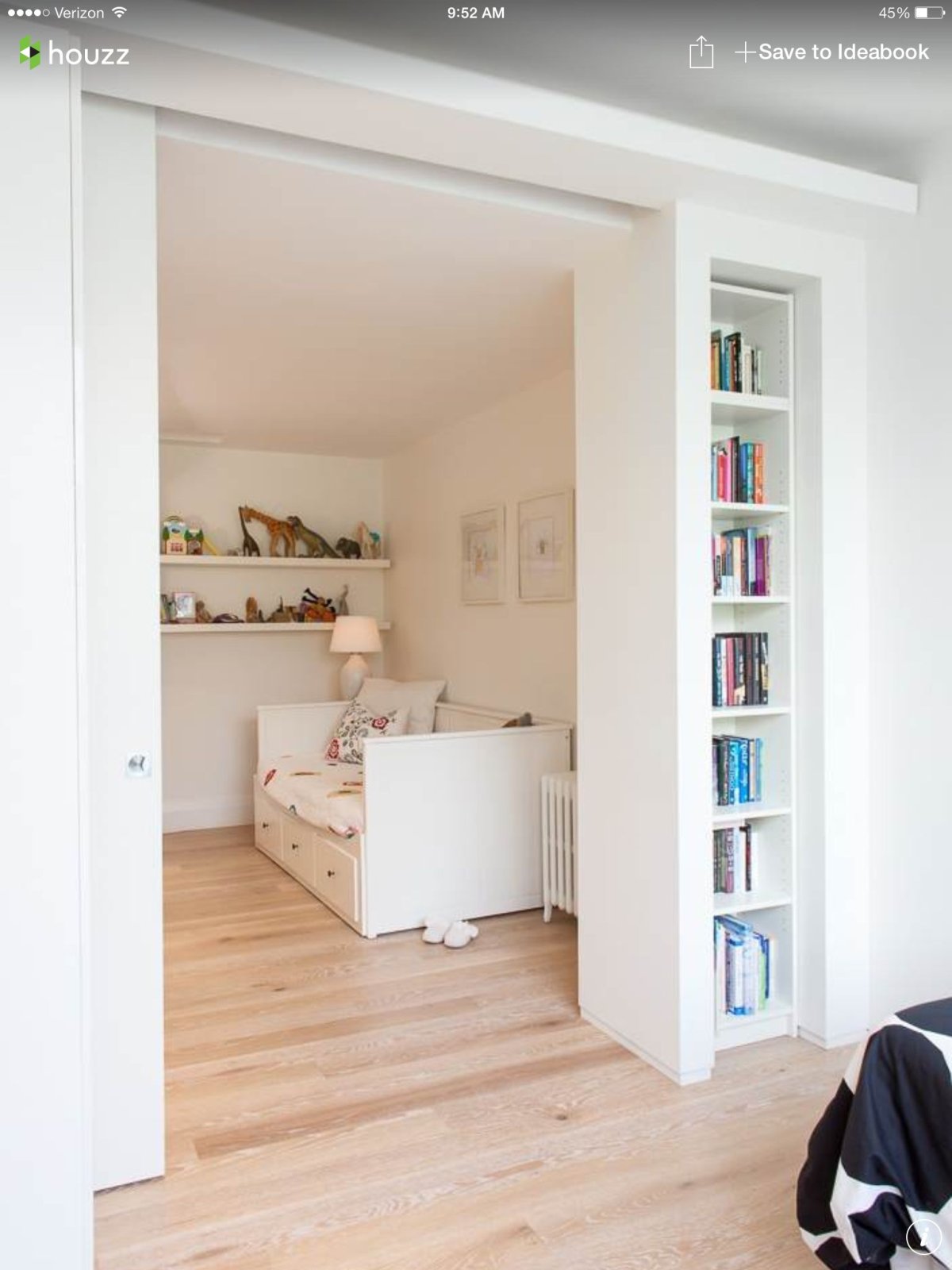 Перегородка в детской комнате для зонирования