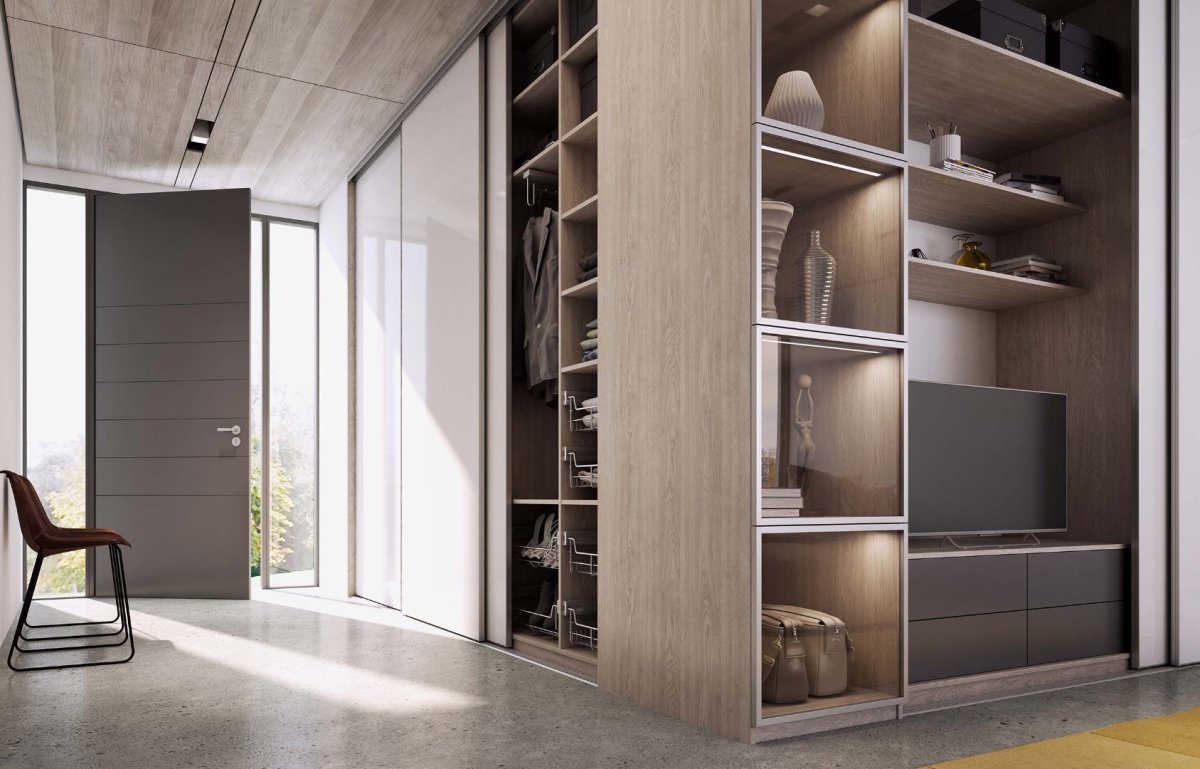 Шкаф-перегородка двухсторонний