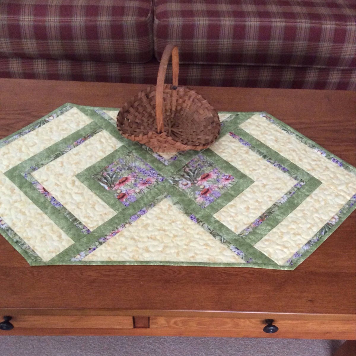 Японский пэчворк большая салфетка на стол своими