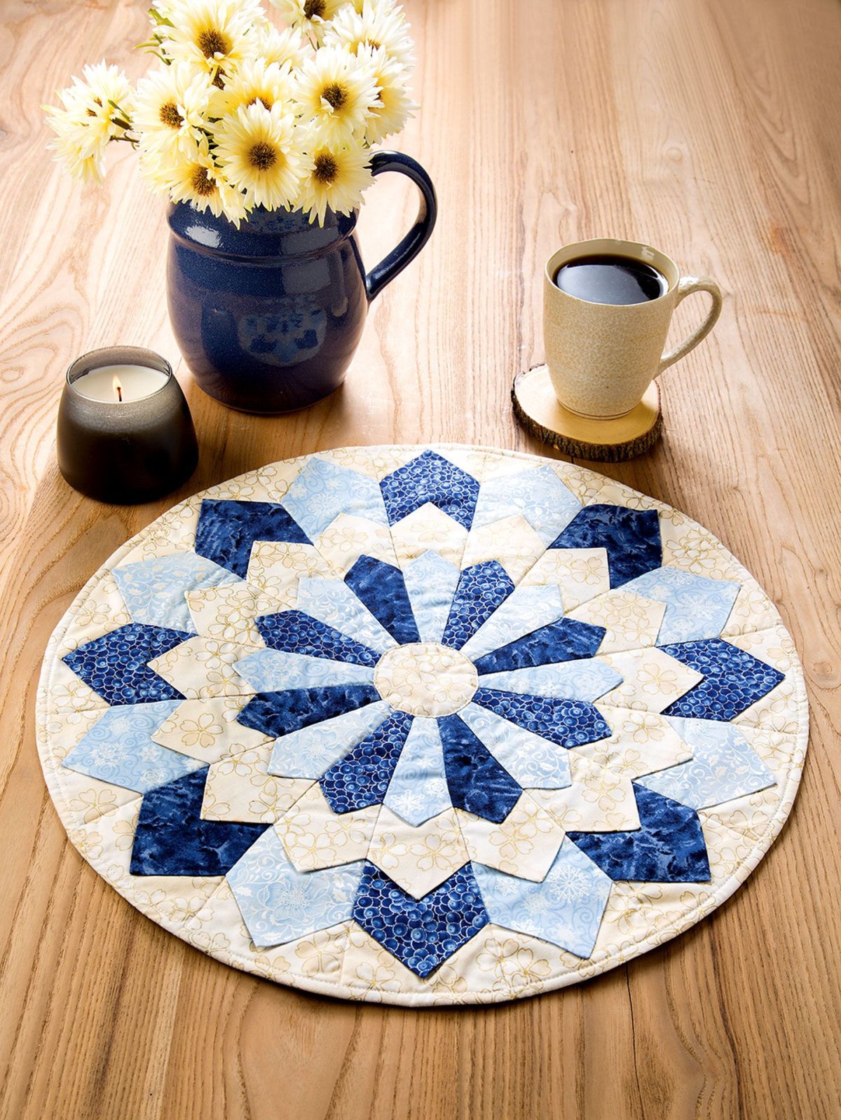 Пэчворк салфетки Дрезденская тарелка