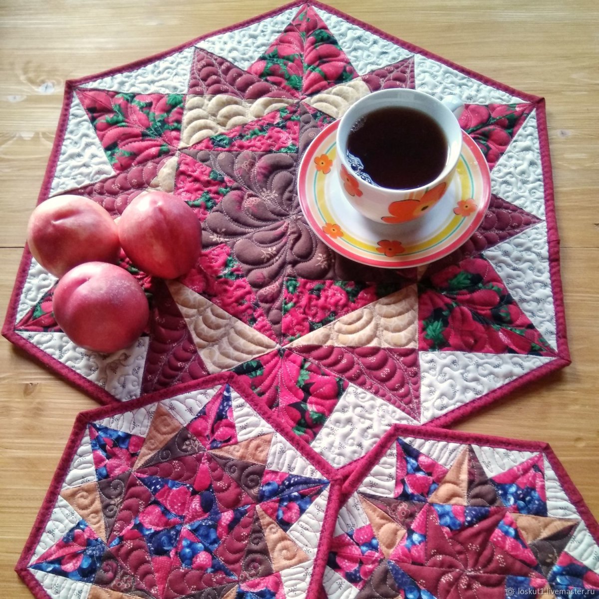 Карамнова Елена пэчворк прихватка элегантная