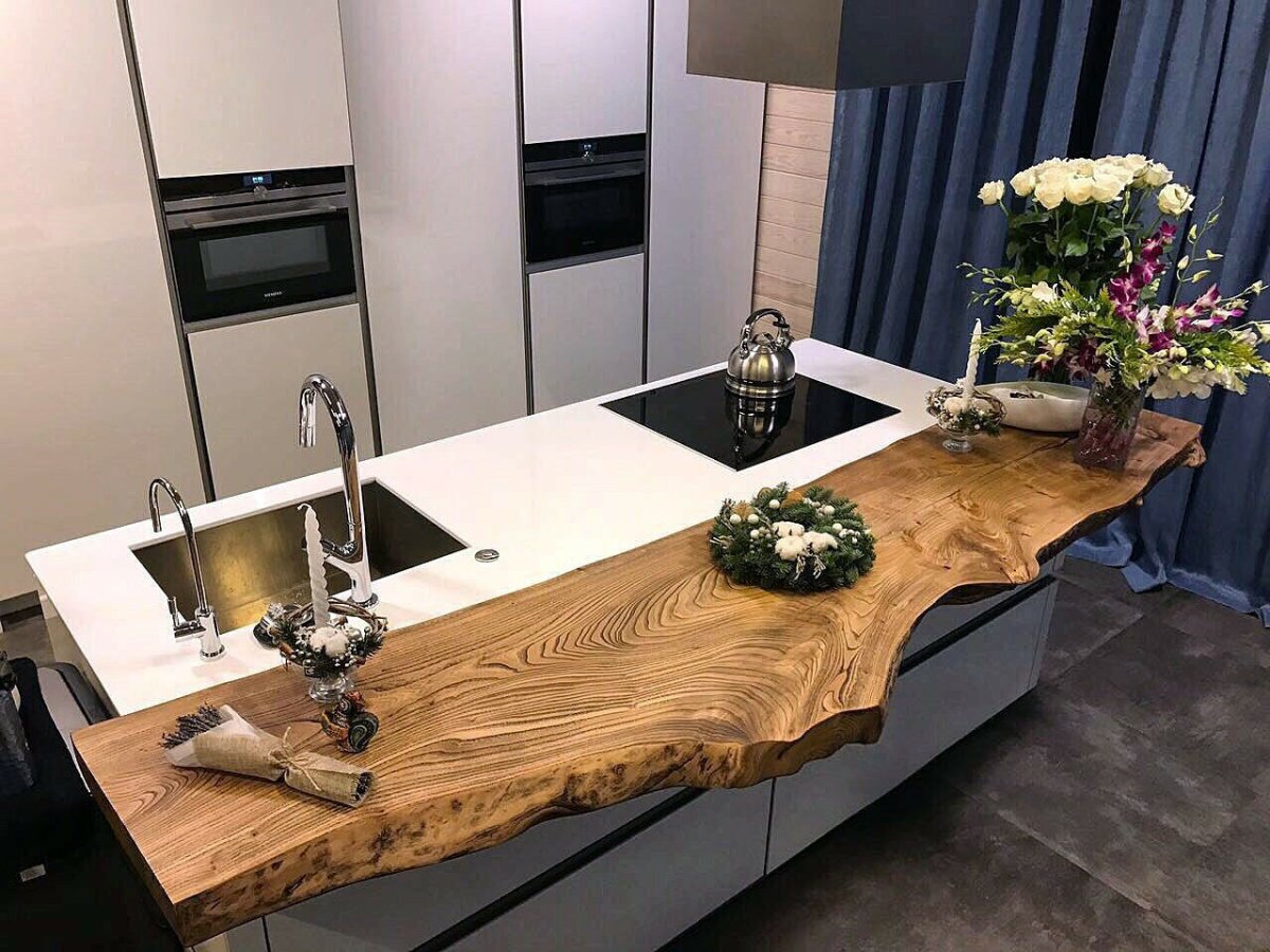 Мебель лофт слэб кухня