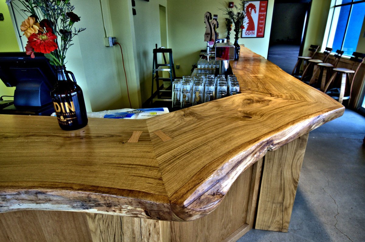 Ясень столешница слэб