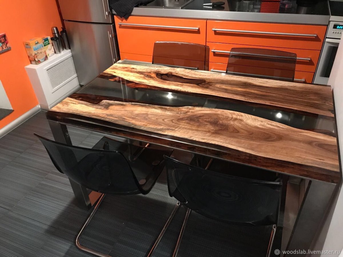 Мебель из слэба ореха