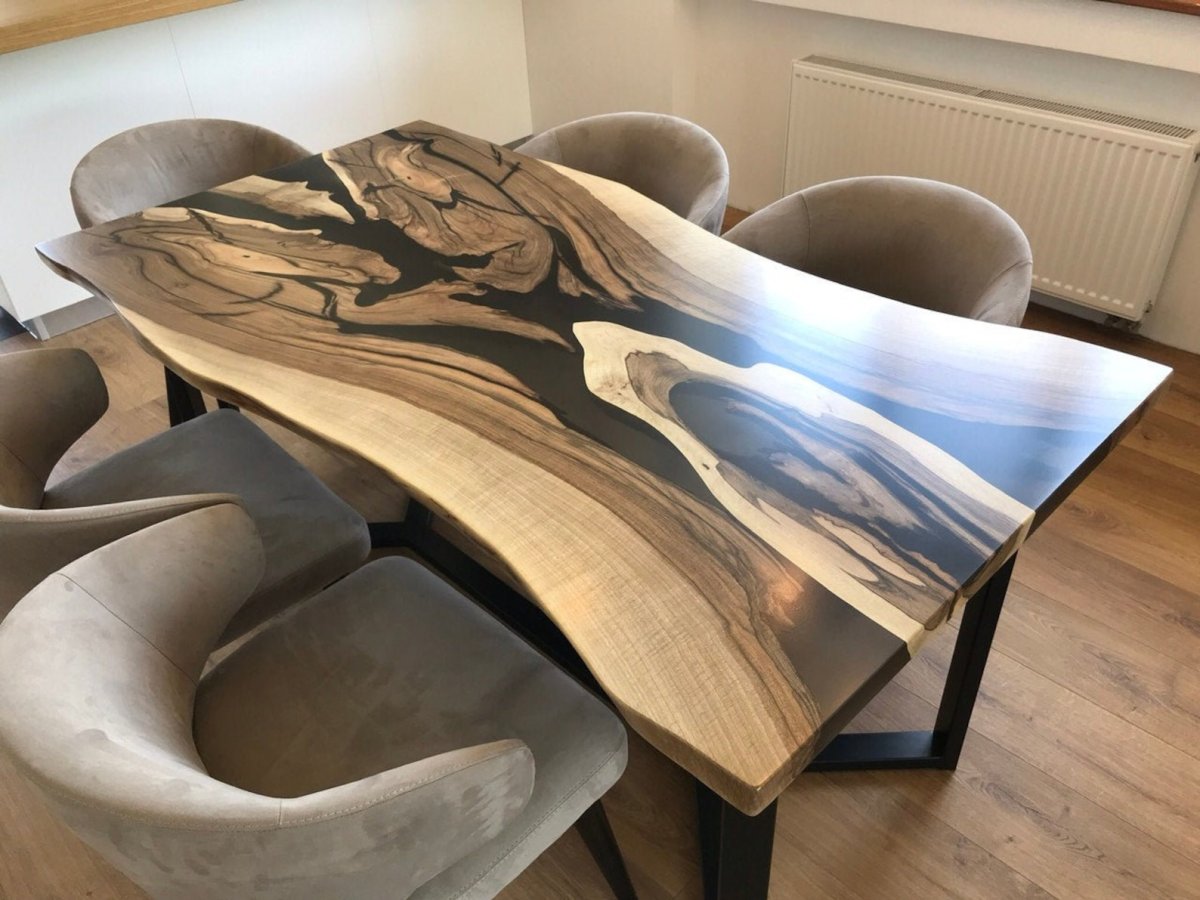 Мебель из слэба и эпоксидной смолы