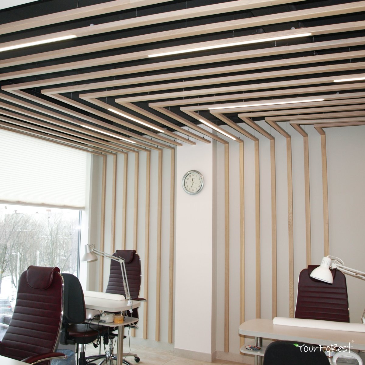 Реечный потолок лофт