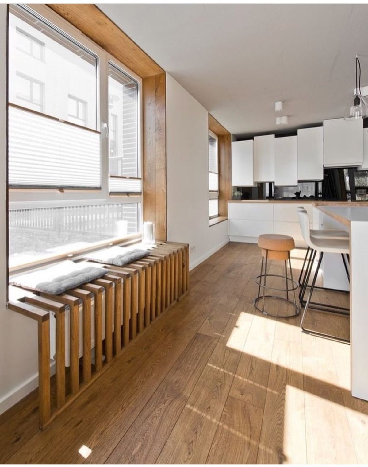 Сканди деревянный подоконник