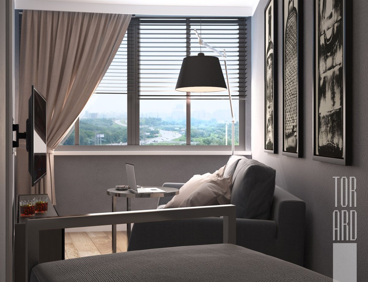 Интерьер лоджии п44т