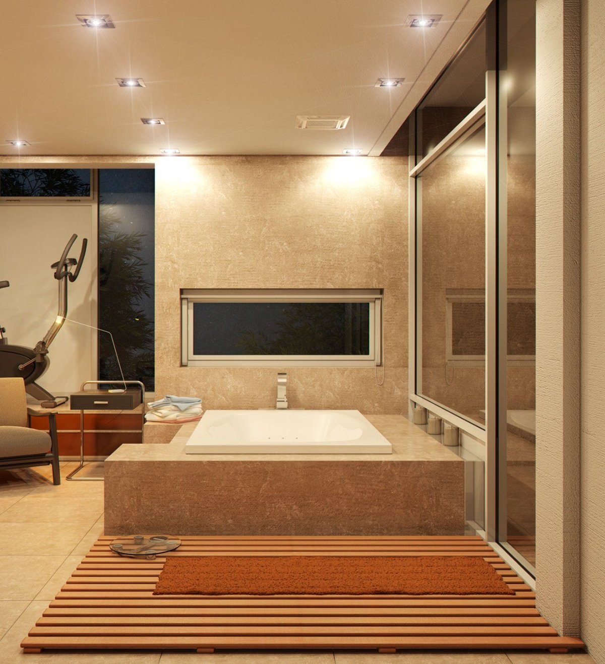 Современное освещение в комнате