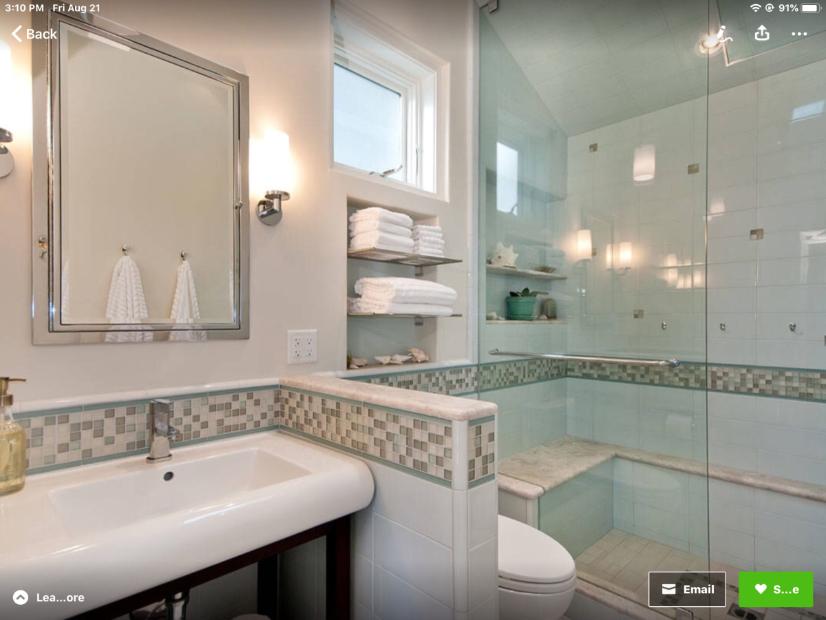 Ванная с перегородкой из гипсокартона