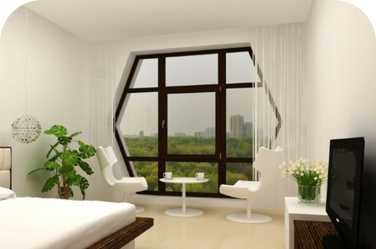 Пластиковые окна необычной формы