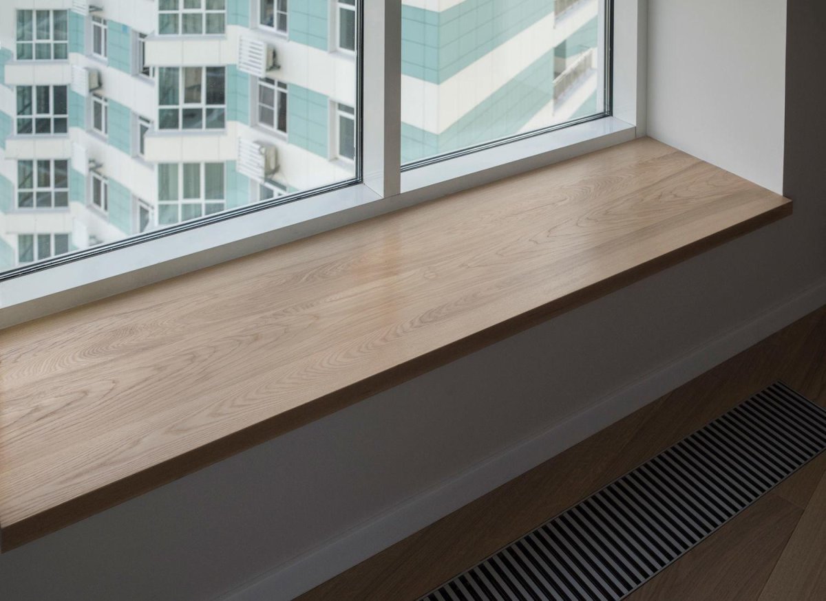 Подоконники из массива ясеня