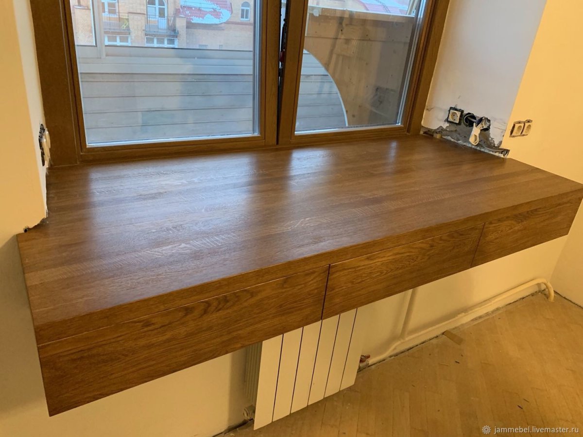 Подоконник МДФ шпонированный