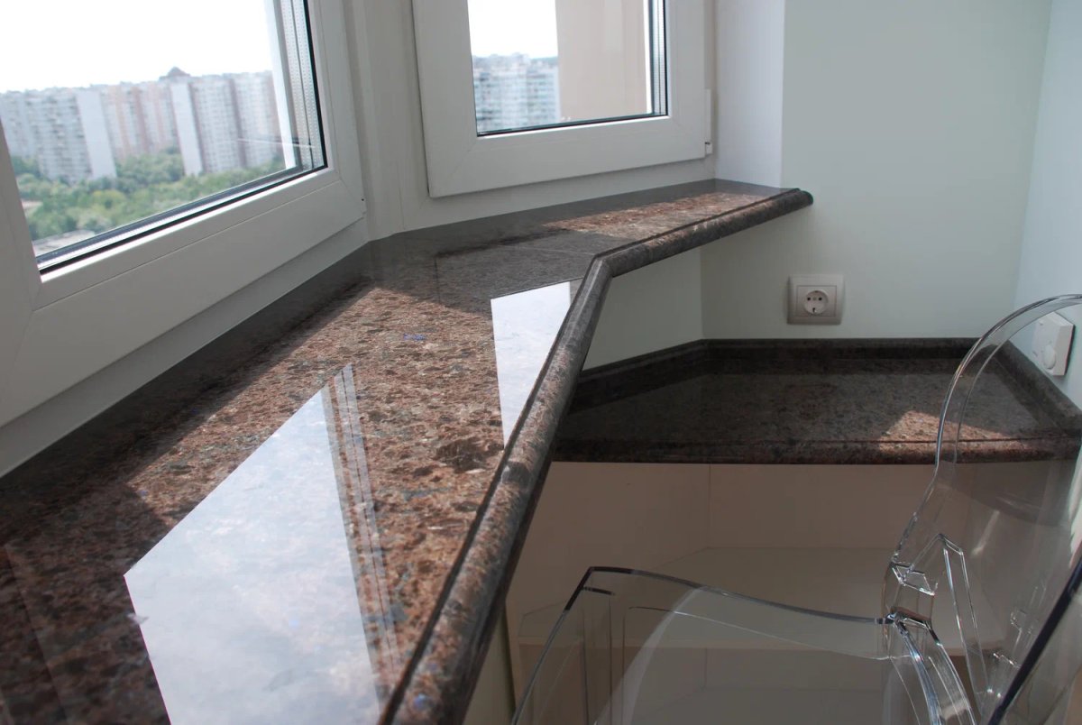 Гранит ТЭН Браун подоконники