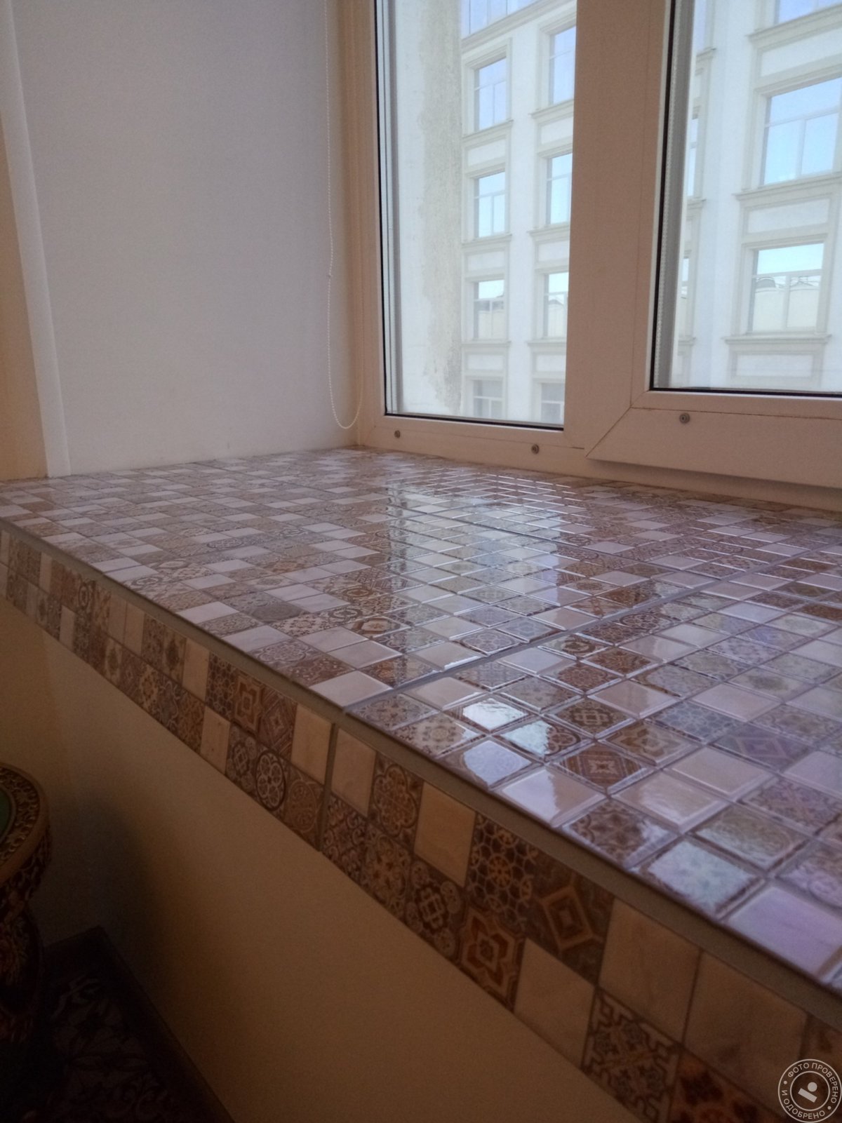 Подоконник из плитки