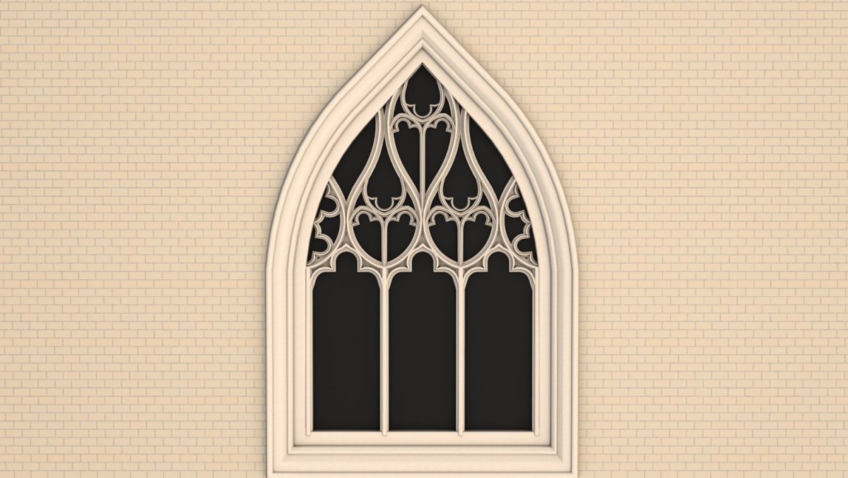 Gothic Rose Window 3d model