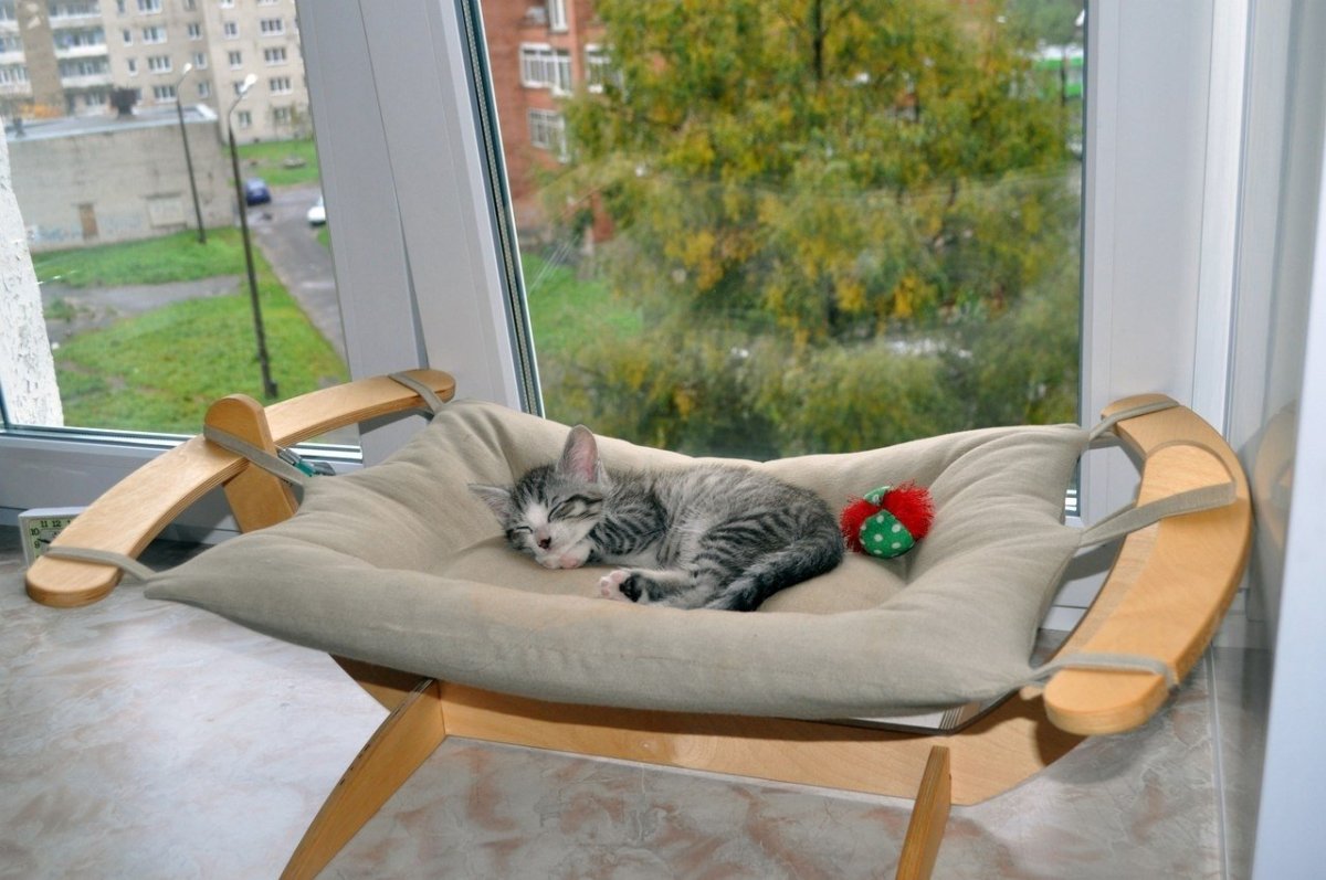 Лежанка гамак для кошек