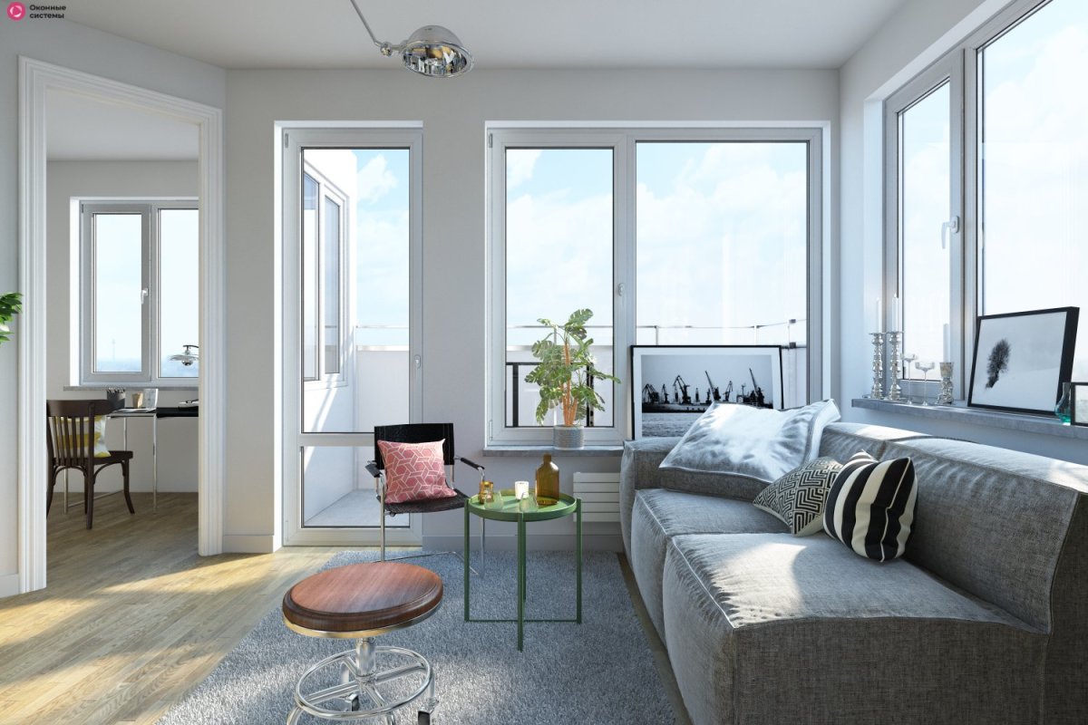 Пластиковые окна в интерьере