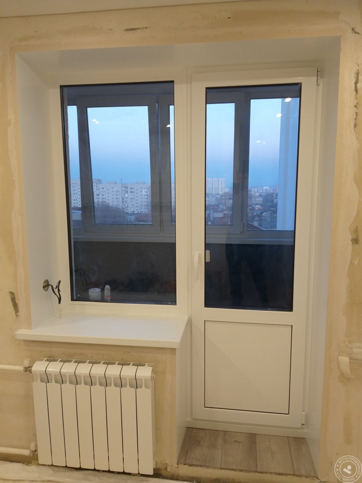 Откосы на балконную дверь