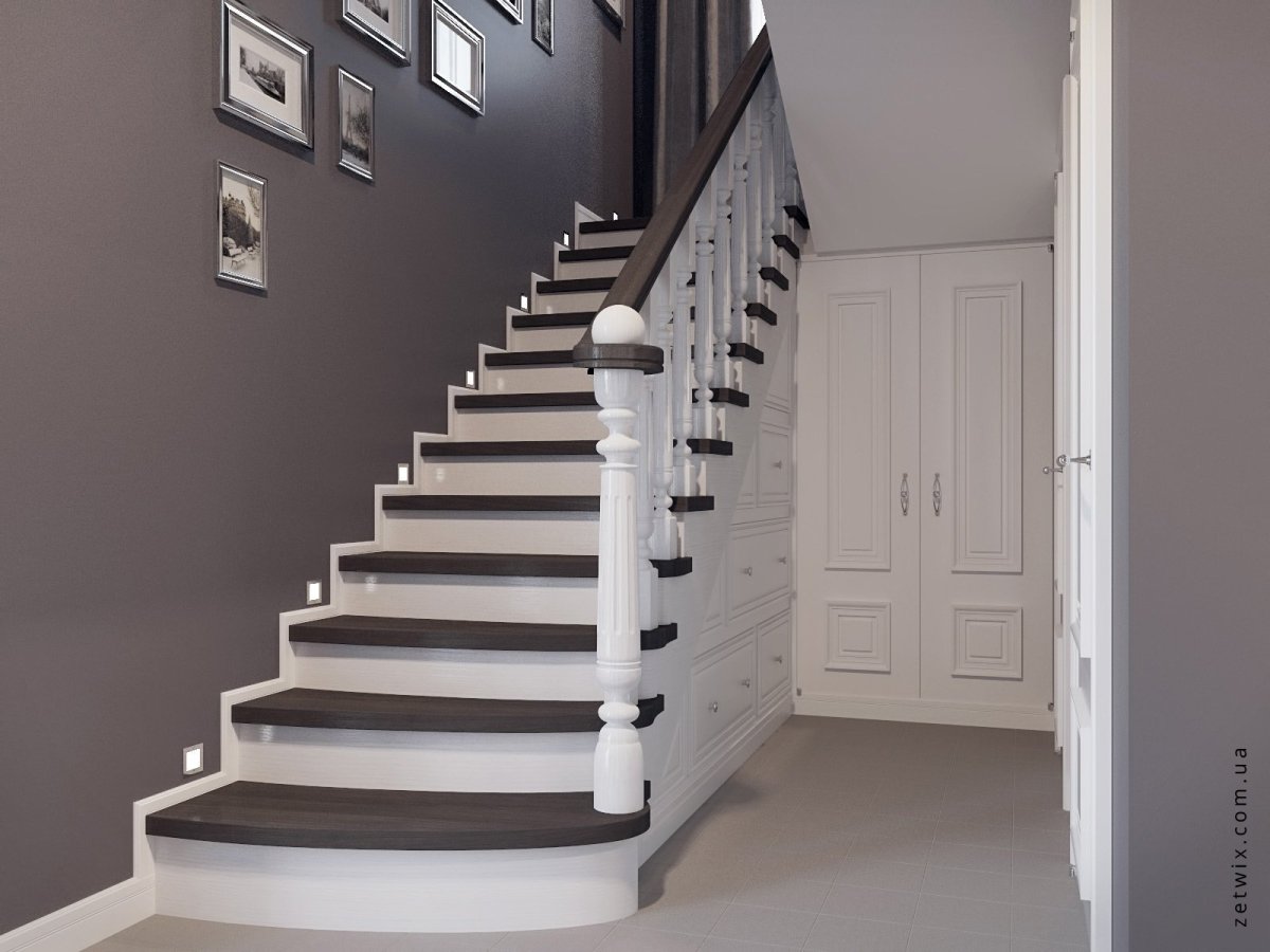 Белая лестница