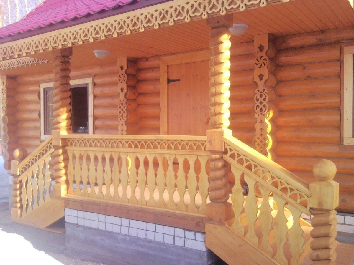Резные деревянные крылечки