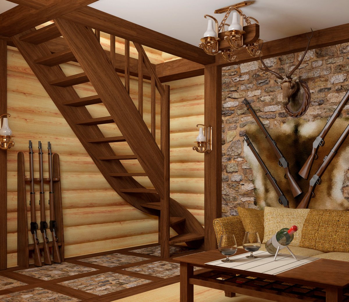 Лестница лс-07