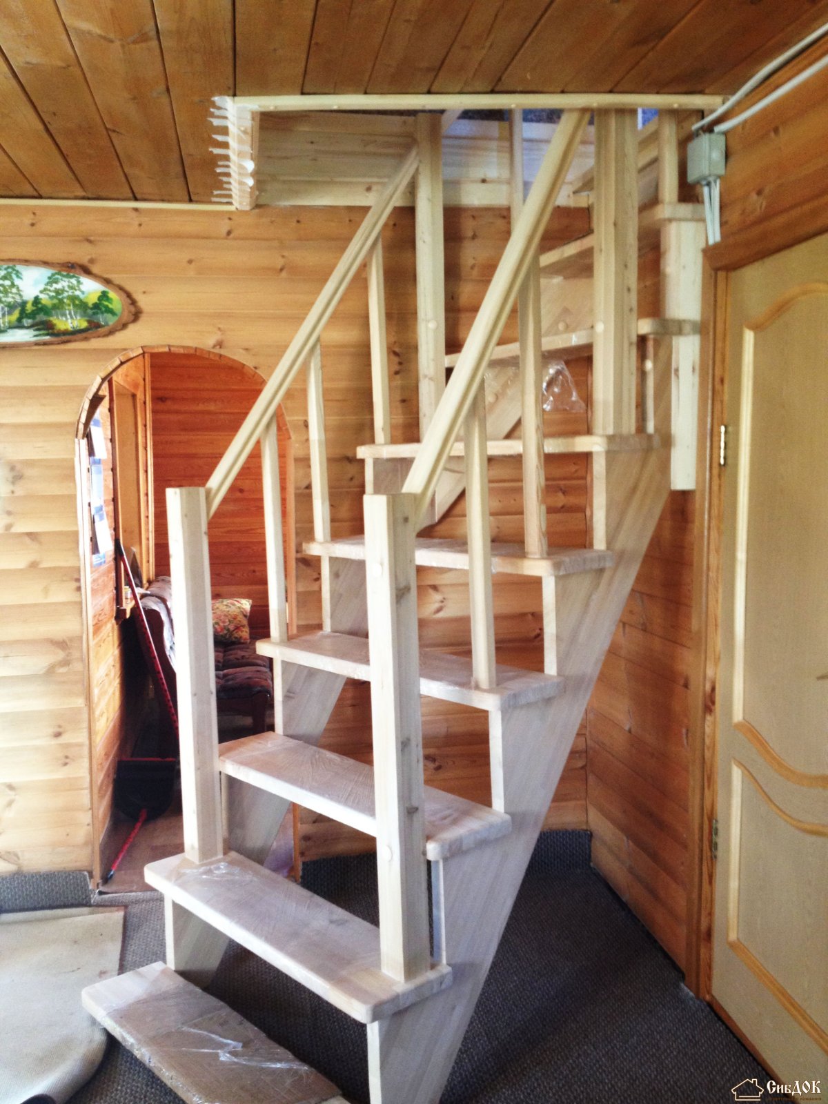 Лестница в бане
