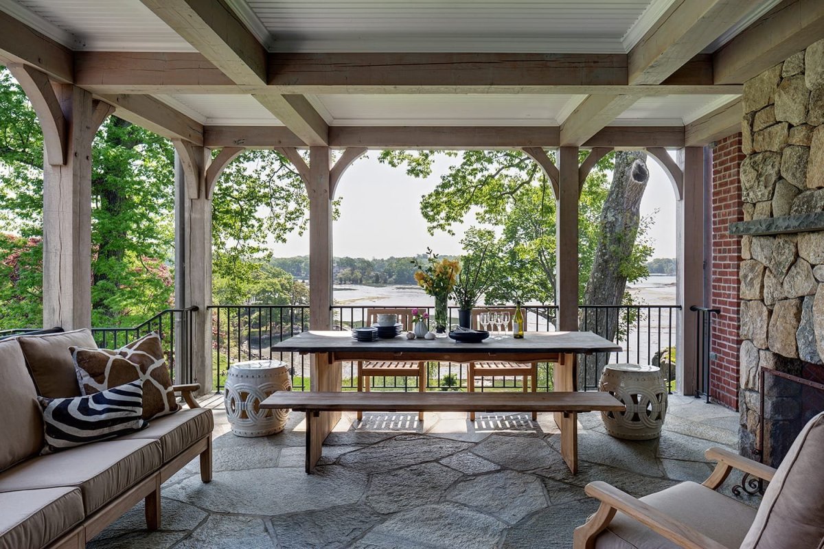 Веранда в американском стиле