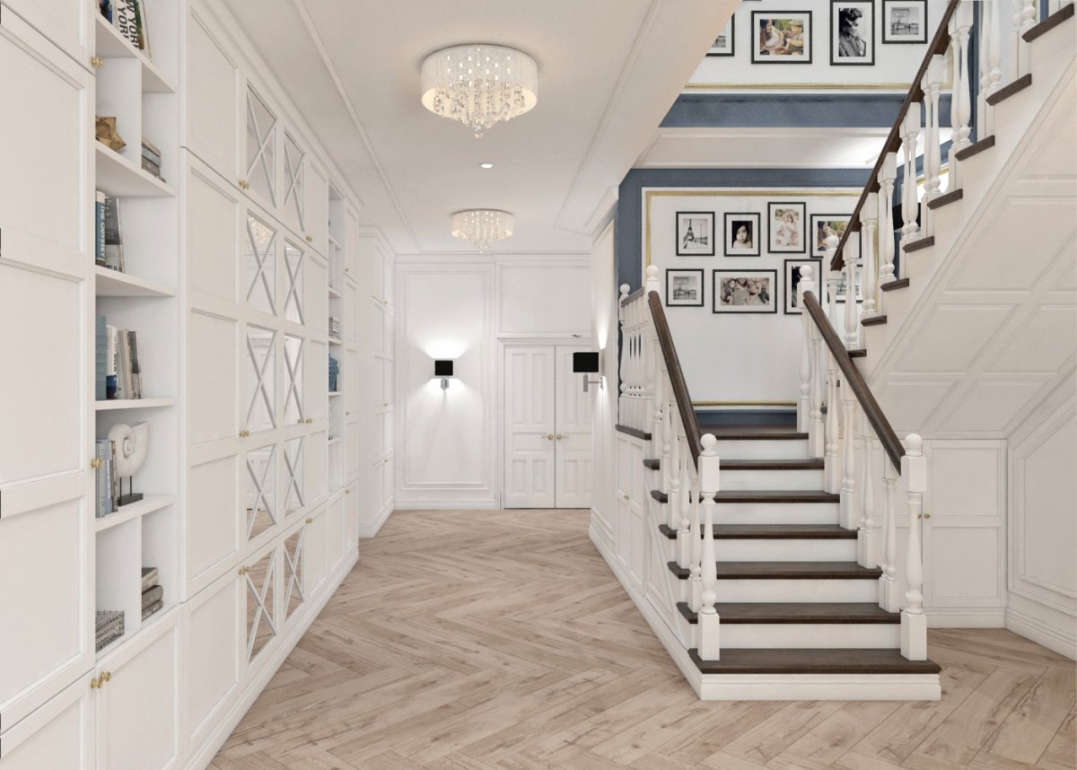 Лестница в стиле Неоклассика