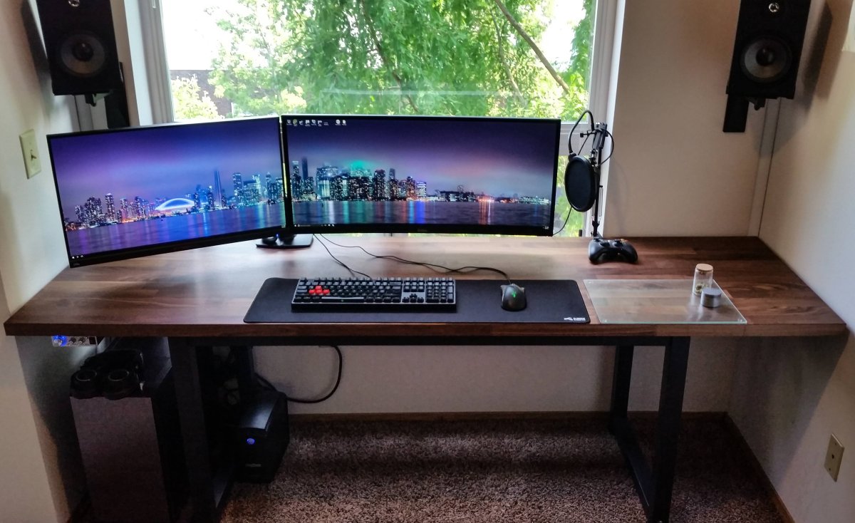 Стол для 2 мониторов ikea