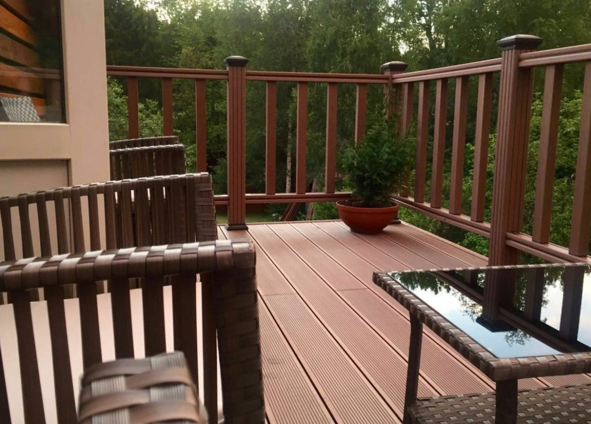 Террасная доска ограждение на террасе