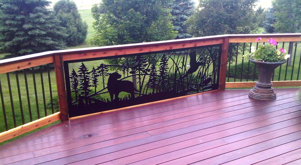 Ограждение террасы лазерная резка