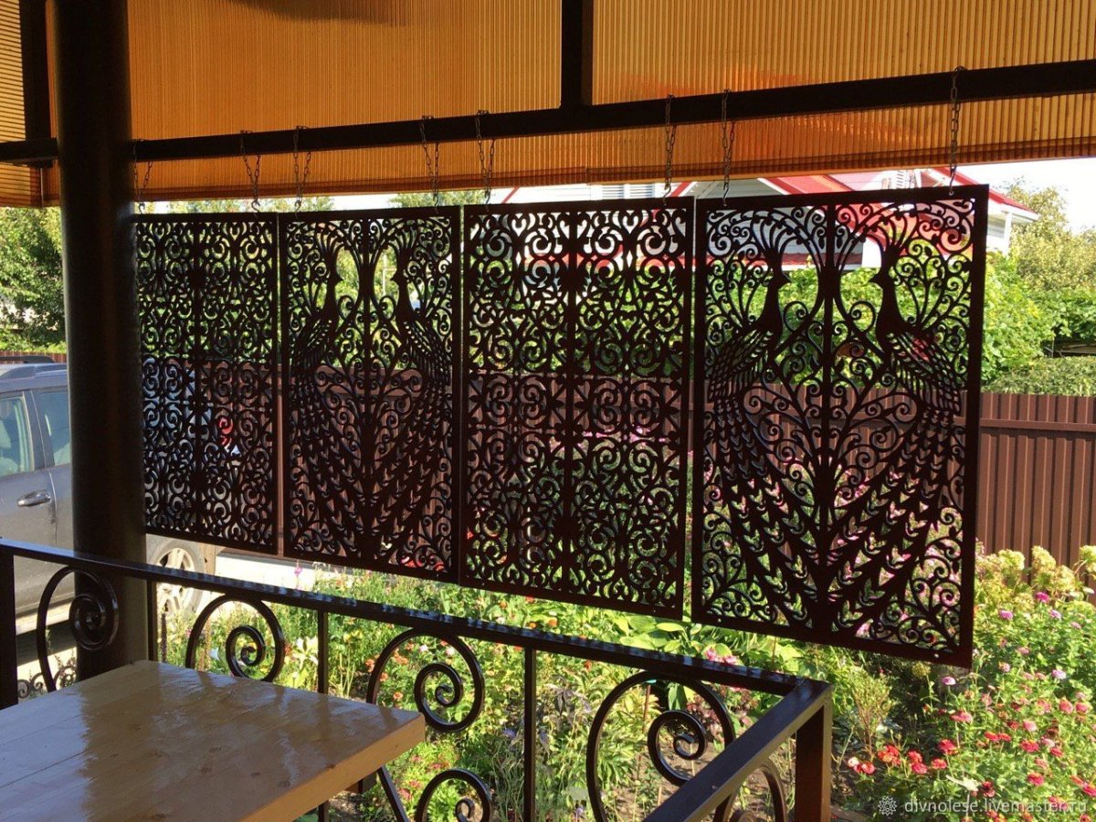 Декоративная решетка для веранды