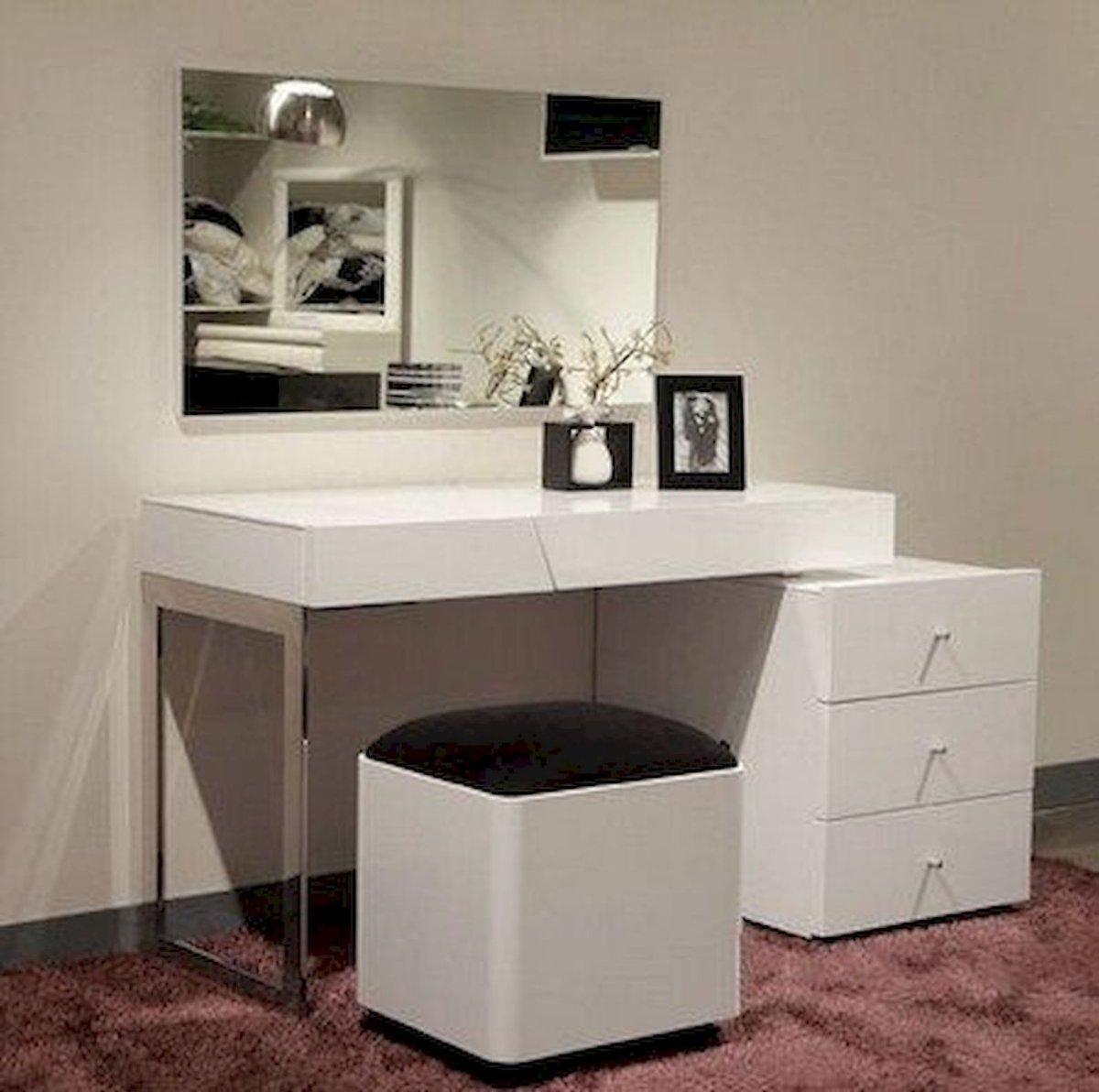 Туалетный столик homary oboval Modern Makeup Vanity Table