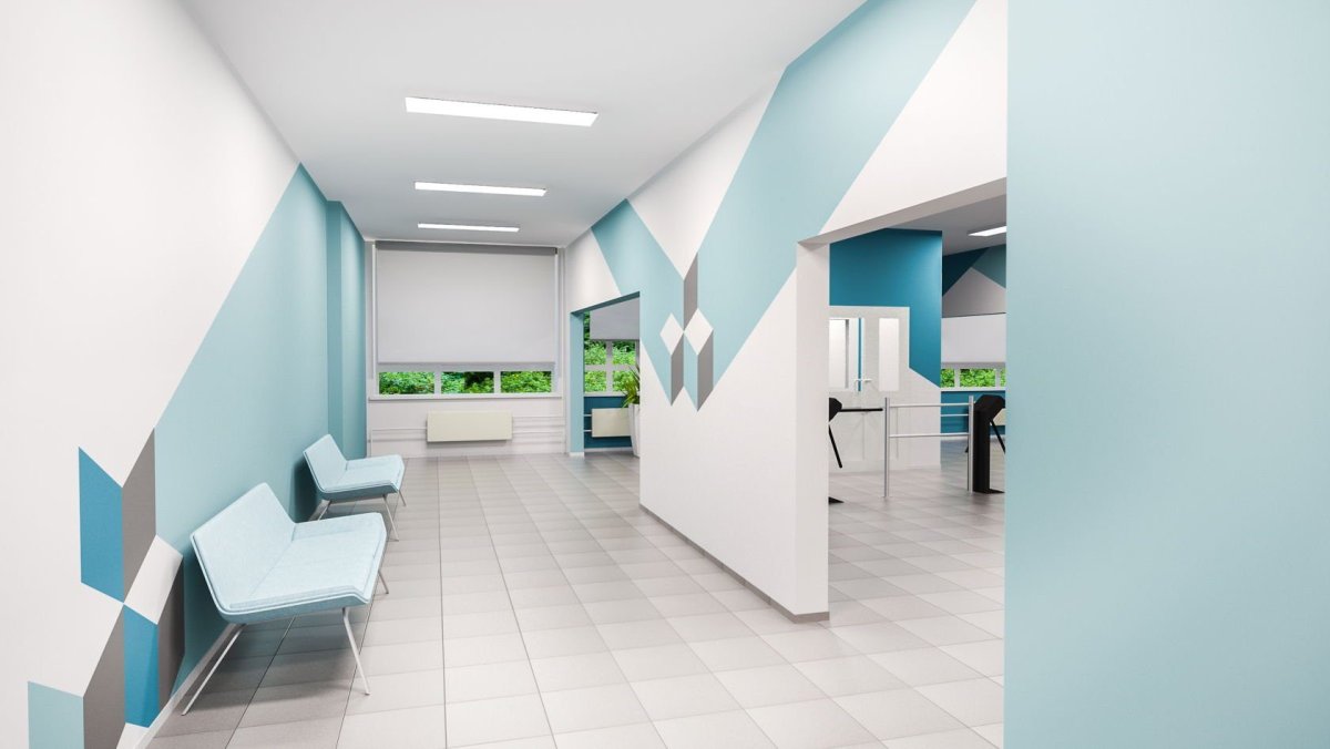 Зеркала стенные холла школы