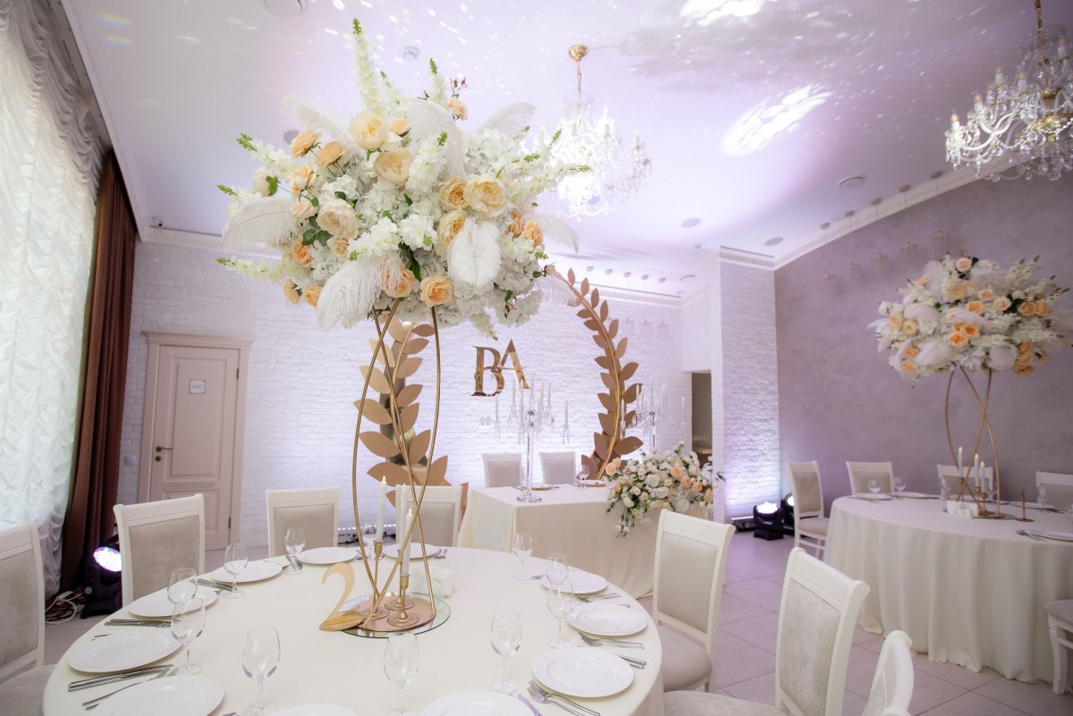 Свадьба в классическом стиле флористика