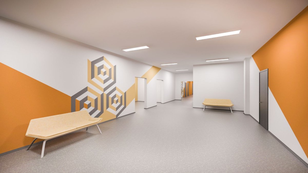 Фойе современной школы