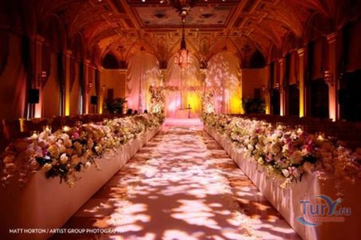 Свадебное место в помещении
