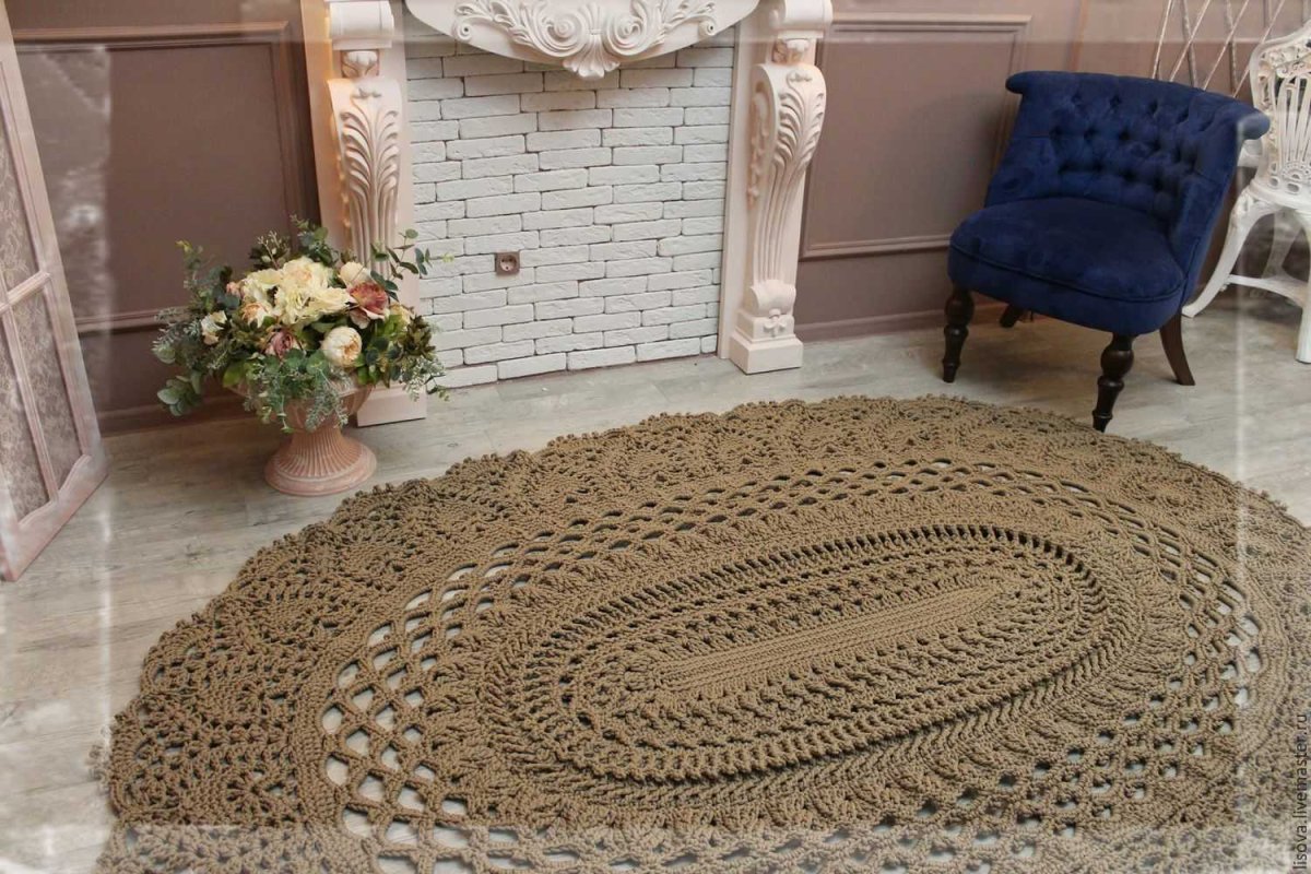 Ковер из полиэфирного шнура Наталья Алимпиева