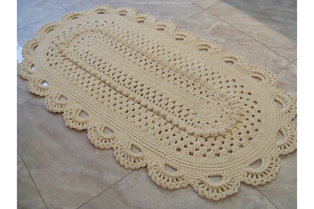 Ковер из полиэфирного шнура