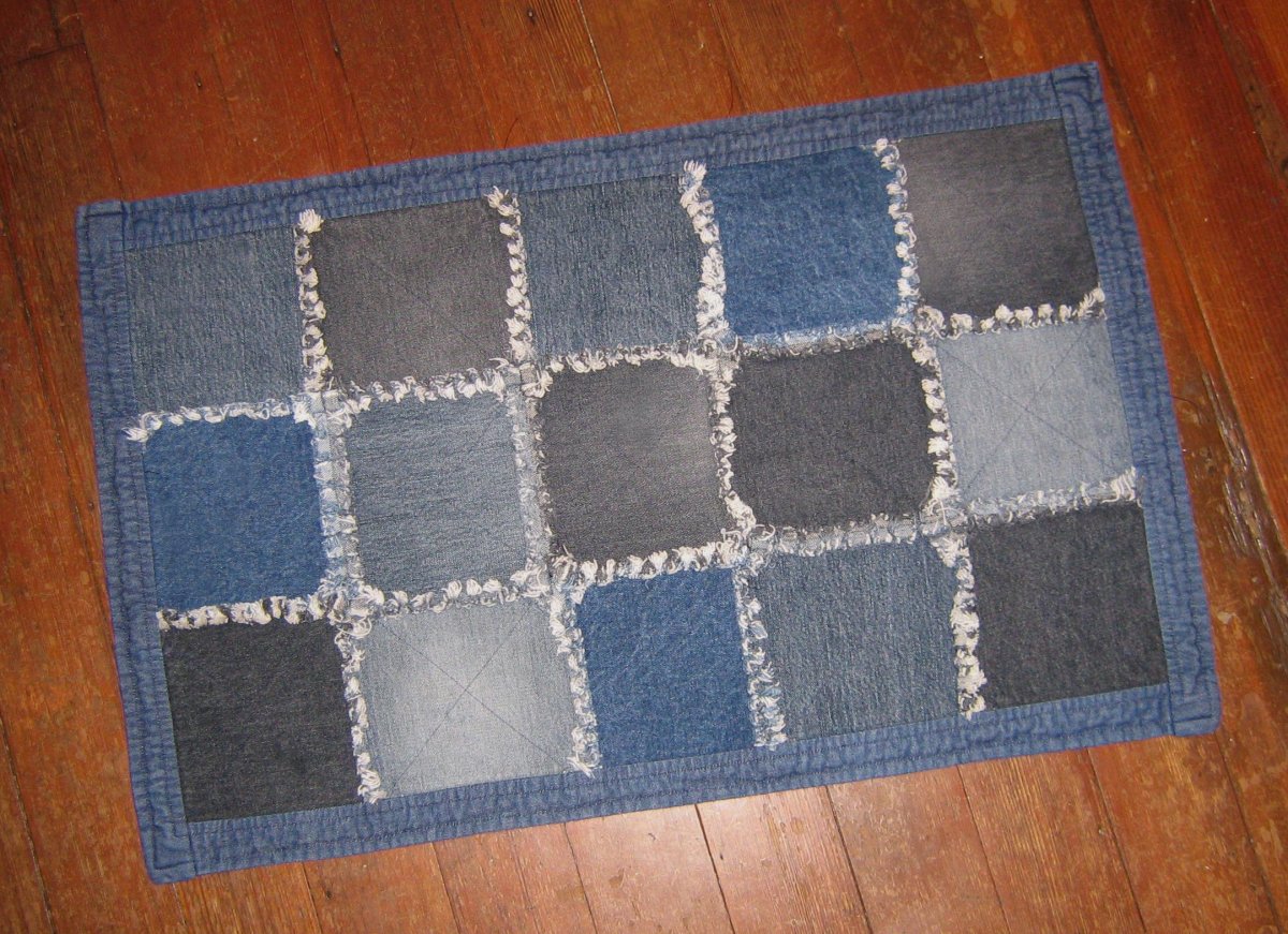 Коврики из джинсовой ткани