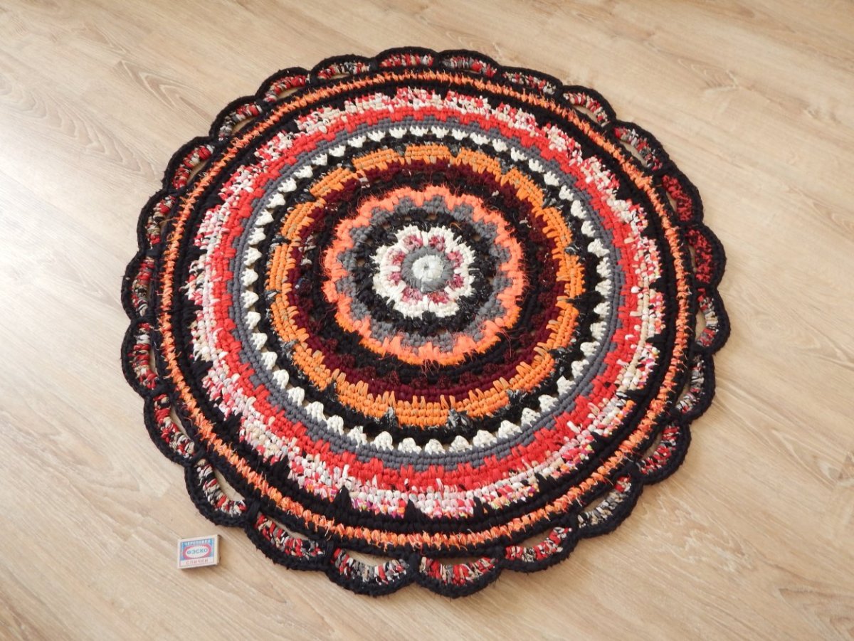 Чудо творим вязание крючком коврик